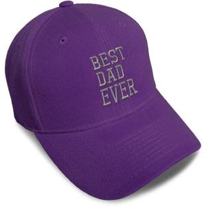imageBaseball Cap Best Dad Ever Aembroidery Humor Best Dad Ever Acrylic Dad Hats for Men ampamp WomenPurple Design Only