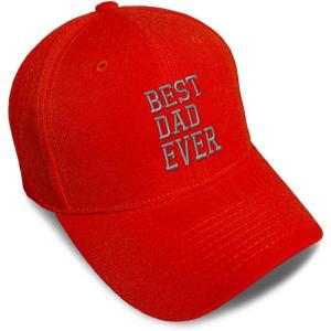 imageBaseball Cap Best Dad Ever Aembroidery Humor Best Dad Ever Acrylic Dad Hats for Men ampamp WomenRed Design Only