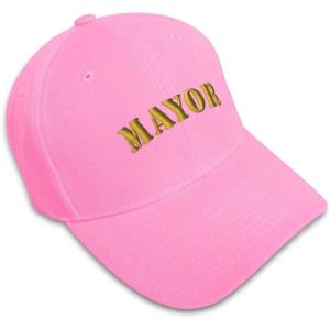imageBaseball Cap Mayor Spanish Major Army Embroidery Foreign LanguagesSoft Pink