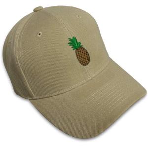 imageCustom Baseball Cap Pineapple Embroidery Fruit Acrylic Dad Hats for Men ampamp WomenKhaki Design Only