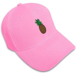 imageCustom Baseball Cap Pineapple Embroidery Fruit Acrylic Dad Hats for Men ampamp WomenSoft Pink Design Only