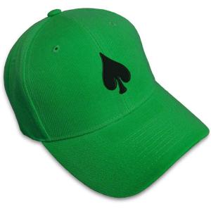imageCustom Baseball Cap Spade Embroidery Poker Acrylic Dad Hats for Men ampamp WomenKelly Green Design Only