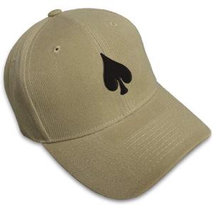imageCustom Baseball Cap Spade Embroidery Poker Acrylic Dad Hats for Men ampamp WomenKhaki Design Only