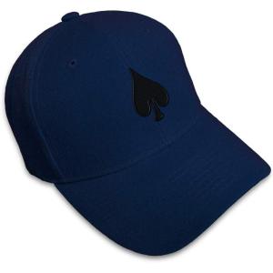 imageCustom Baseball Cap Spade Embroidery Poker Acrylic Dad Hats for Men ampamp WomenNavy Design Only
