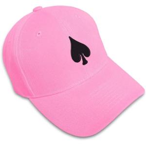 imageCustom Baseball Cap Spade Embroidery Poker Acrylic Dad Hats for Men ampamp WomenSoft Pink Design Only