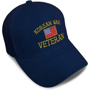 imageSpeedy Pros Baseball Cap American Veteran Korean War A Embroidery Dad Hats for Men ampamp WomenNavy