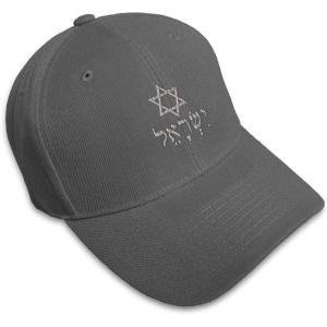 imageSpeedy Pros Baseball Cap Hebrew Israel Star of David A Embroidery Typography ampamp SymbolsDark Grey