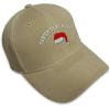 imageSpeedy Pros Baseball Cap Santa Hat Embroidery Holidays and Occasions for Men ampamp WomenKhaki