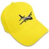 imageCustom Baseball Cap C130 Aircraft Embroidery Acrylic Dad Hats for Men ampamp WomenYellow Design Only