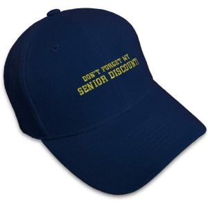 imageBaseball Cap Dont Forget Senior Discount Embroidery Funny ampamp Novelty HumorNavy