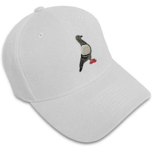 imageBaseball Cap Pigeon B Embroidery Animals Birds Hats for Men ampamp WomenWhite