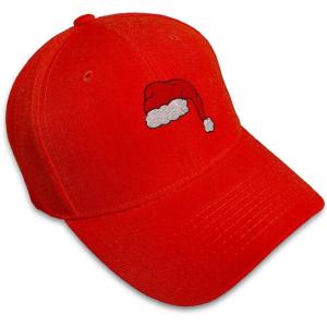 imageSpeedy Pros Baseball Cap Santa Hat Embroidery Holidays and Occasions for Men ampamp WomenRed