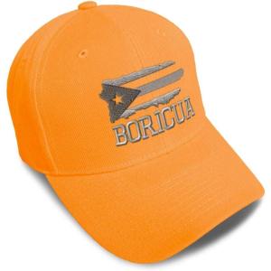 imageBaseball Cap Puerto Rico Island Map Flag C Embroidery Dad Hats for Men ampamp WomenOrange