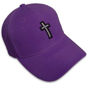imageCustom Baseball Cap Chaplain Cross Embroidery Acrylic Dad Hats for Men ampamp WomenPurple Design Only