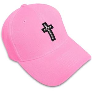 imageCustom Baseball Cap Chaplain Cross Embroidery Acrylic Dad Hats for Men ampamp WomenSoft Pink Design Only