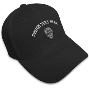 imageCustom Baseball Cap Security Badge Embroidery Acrylic Dad Hats for Men ampamp WomenBlack Personalized Text Here