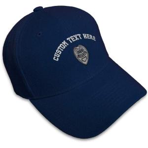 imageCustom Baseball Cap Security Badge Embroidery Acrylic Dad Hats for Men ampamp WomenNavy Personalized Text Here