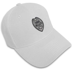 imageCustom Baseball Cap Security Badge Embroidery Acrylic Dad Hats for Men ampamp WomenWhite Design Only