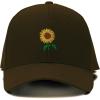 imageCustom Baseball Cap Sunflower A Embroidery Acrylic Dad Hats for Men ampamp WomenBrown Design Only