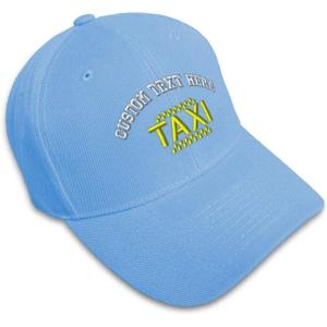 imageCustom Baseball Cap Taxi Embroidery Cars Acrylic Dad Hats for Men ampamp WomenLight Blue Personalized Text Here