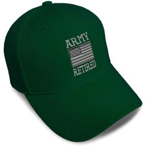 imageSpeedy Pros Baseball Cap Us Army Retired Embroidery Dad Hats for Men ampamp Women Strap ClosureForest Green