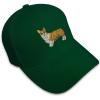 imageCustom Baseball Cap Pembroke Welsh Corgi Dog B Embroidery Dogs AcrylicForest Green Design Only