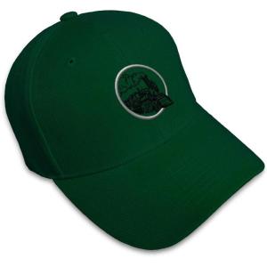 imageCustom Baseball Cap Train Embroidery Trains Acrylic Dad Hats for Men ampamp WomenForest Green Design Only