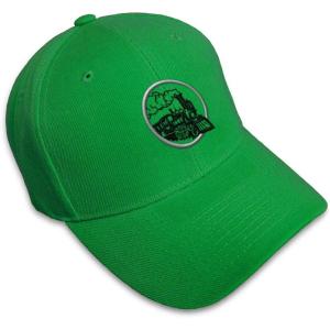 imageCustom Baseball Cap Train Embroidery Trains Acrylic Dad Hats for Men ampamp WomenKelly Green Design Only