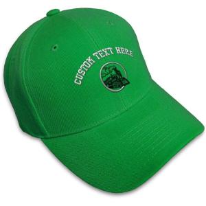 imageCustom Baseball Cap Train Embroidery Trains Acrylic Dad Hats for Men ampamp WomenKelly Green Personalized Text Here