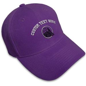 imageCustom Baseball Cap Train Embroidery Trains Acrylic Dad Hats for Men ampamp WomenPurple Personalized Text Here