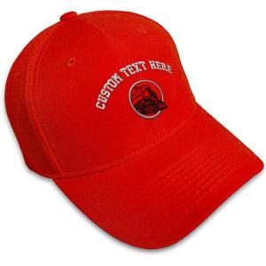 imageCustom Baseball Cap Train Embroidery Trains Acrylic Dad Hats for Men ampamp WomenRed Personalized Text Here