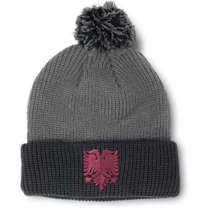 imageCustom Pom Pom Beanies for Women Pink Albanian Eagle Albania Embroidery Skull Cap Flags Acrylic 1 SizeGrey Black Design Only