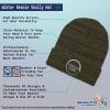 imageCustom Beanies for Men Disc Golf Sport Embroidery Disc Golf Winter Hats for Women Acrylic Skull Cap 1 SizeHeather Olive Green Personalized Text Here