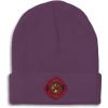 imageBeanies for Men Maltese Cross Firefighter Embroidery Logo Winter Hats for Women Acrylic Skull Cap 1 SizePurple Design Only