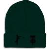 imageCustom Beanies for Men Disc Golf Sport Embroidery Disc Golf Winter Hats for Women Acrylic Skull Cap 1 SizeForest Green Design Only