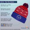 imageCustom Pom Pom Beanies for Women Norway Embroidery Skull Cap Europe Winter Hats for Men Acrylic 1 SizeAmerican X Personalized Text Here