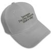 imageBaseball Cap Because Im The Director Embroidery Funny ampamp Novelty Humor AcrylicGray