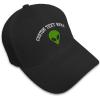 imageCustom Baseball Cap Alien A Embroidery Acrylic Dad Hats for Men ampamp WomenBlack Personalized Text Here