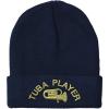 imageCustom Beanies for Men Tuba Player Embroidery Music Winter Hats for Women Acrylic Skull Cap 1 SizeNavy Design Only