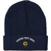 imageSpeedy Pros Beanies for Men Sunflower A Embroidery Flowers and Plants Winter Hats for Women Acrylic Skull Cap 1 SizeNavy Personalized Text Here