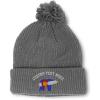 imageSpeedy Pros Pom Pom Beanies for Women Colorado State Flag Bear Embroidery Skull Cap Winter Hats for Men Acrylic 1 SizeLight Grey Personalized Text Here