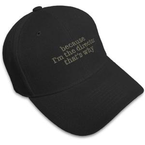 imageBaseball Cap Because Im The Director Embroidery Funny ampamp Novelty Humor AcrylicBlack