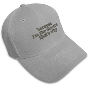 imageBaseball Cap Because Im The Director Embroidery Funny ampamp Novelty Humor AcrylicGray