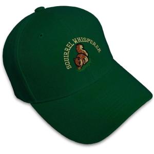 imageBaseball Cap Squirrel Whisperer Embroidery Funny ampamp Novelty Hats for Men WomenForest Green