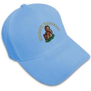 imageBaseball Cap Squirrel Whisperer Embroidery Funny ampamp Novelty Hats for Men WomenLight Blue