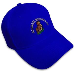 imageBaseball Cap Squirrel Whisperer Embroidery Funny ampamp Novelty Hats for Men WomenRoyal Blue