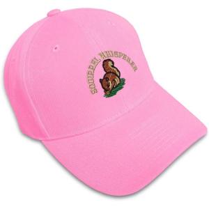 imageBaseball Cap Squirrel Whisperer Embroidery Funny ampamp Novelty Hats for Men WomenSoft Pink