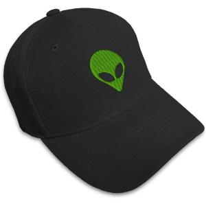 imageCustom Baseball Cap Alien A Embroidery Acrylic Dad Hats for Men ampamp WomenBlack Design Only