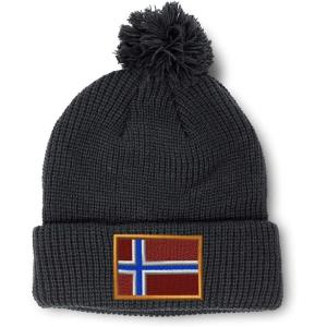 imageCustom Pom Pom Beanies for Women Norway Embroidery Skull Cap Europe Winter Hats for Men Acrylic 1 SizeBlack Design Only