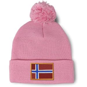 imageCustom Pom Pom Beanies for Women Norway Embroidery Skull Cap Europe Winter Hats for Men Acrylic 1 SizeSoft Pink Design Only